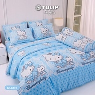 (New)TULIP ชุดเครื่องนอน ผ้าปูที่นอน ผ้าห่มนวม รุ่น TULIP Delight พิมพ์ลายลิขสิทธิ์แท้ Sanrio DLC137 ลายการ์ตูน Charmmy Kitty