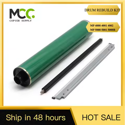 ONE SET DRUM REBUILD KIT FOR RICOH MP 5000 4000 4001 5001 4002 5002 4000B OPC DRUM CLEANING BLADE PC