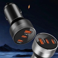Alloy Dual PD30W+100W Car Charger Multi-Port Car Charger Fast Charge USB TYPE-C Car Charger