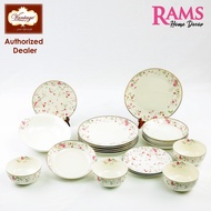 Vantage 20 Pcs Fine Porcelain Dinner Set with Rice Bowl / Serveware / Dinnerware / Dinner Plate / So