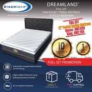 Dreamland Viva Pocket Spring Mattress with Bedframe