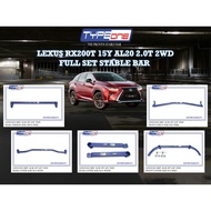 TYPE ONE Lexus RX200t RX300 RX350 front side rear middle anti Struct roll bar torsion lower bodykit 