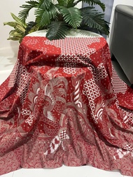 Kain Batik Motif Merak Merah / Kain Batik Pria Dan Wanita Batik Solo / Kain Batik Bahan Katun / Kai