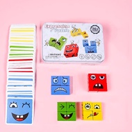 Changing Face RubikS Cube/Mainan Susun Wajah 4x4/Mainan Susun Ekspresi Muka Ketangkasan Puzzle Anak 
