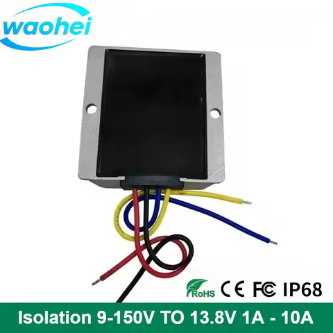 DC-DC 9-150V to 13.8V Step-down Complete Isolation 12V 24V 36V 48V 60V 72V 80V 96V 100V 110V 120V to