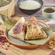 【紅豆食府】綜合雙享粽禮盒2盒組(上海菜飯鮮肉粽*2+豆沙粽*/盒) 端午節