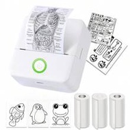 Mini Printer, Sticker Printer, Portable Thermal Printer Sticker Maker Inkless Pocket Printer Compati
