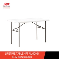 LIFETIME TABLE 4FT ALMOND SLIM 48X24 80880