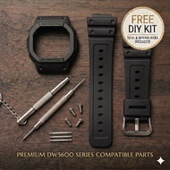[Watch_TA] G-Shock DW5600 Custom Bezel & Band Set Matte Blackout Replacement Case Strap Tali Jam Tan