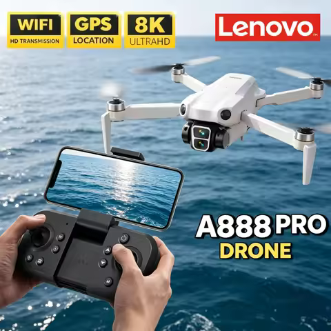 Lenovo A888 Foldable Quadcopter 8K HD 5G WiFi FPV Screen RC Drone Brushless Motor Obstacle Avoidance
