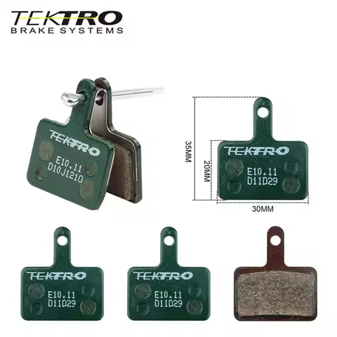 TEKTRO E10.11 MTB/Road Disc Brake Pads Resin-Metal 2mm Universal, Compatible with Shimano M355/M395/