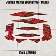MERAH HITAM Striping Jupiter MX CW 2008 Black Red