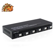 6Port 10/100M Ethernet Switch 6 Fiber Port 25KM 2UTP RJ45 Fiber Optical Transceiver Optical Media Co