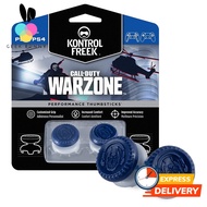 Geeks Warzone Performance Thumbsticks  PS4 PS5 2 High-Rise, Hybrid Blue/Gray