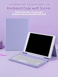 Ayotu品牌三合一保護套附鍵盤,適用於三星galaxy Tab A8 10.5、ipad、三星galaxy Tab S6 Lite 10.4、s7、s8 11吋和ipad Air1/2 9.7吋,內置筆槽