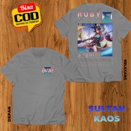 SULTAN KAOS DEWASA DAN ANAK MOBILE LEGEND RUBY PRISMATIC PLUME BAJU ML RUBY FIGHTERS TSHIRT MLBB BIS