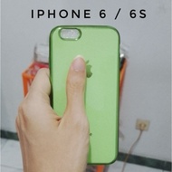 HIJAU Casing iPhone 6 6s Soft Case Logo Apple Green Green