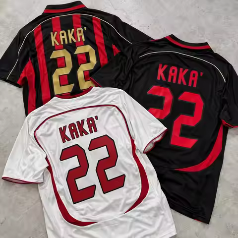 AC Milan KAKA 22 Soccer Jersey Men Women Kids Retro Football Shirt Family Matching Sport Training To