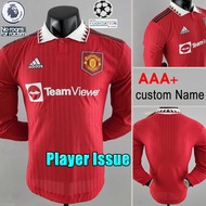 【player issue】Manchester United jersey 2022 2023 22 23 home Long Sleeve player issue soccer shirts