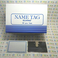 Name TAG name bagdes brand elvins 50 pcs/box by Radhiant official
