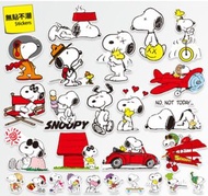 [行李·Macbook貼紙]史努比 snoopy iphone手機貼紙個性行李箱貼紙筆記本電腦吉他頭盔貼畫防水 apple ipad macbook