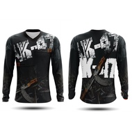 Kaosarmy - Men's Long Sleeve AK47 T-Shirt | Latest AK47 T-shirt | Ak47 Full Print T-shirt | Ak47 V-N