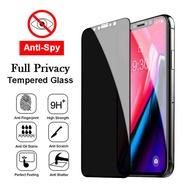 Full Privacy Tempered Glass Anti-spy Screen Protector For OPPO A93/Reno 4 A94 4G/Reno 5F A95 4G/A74 