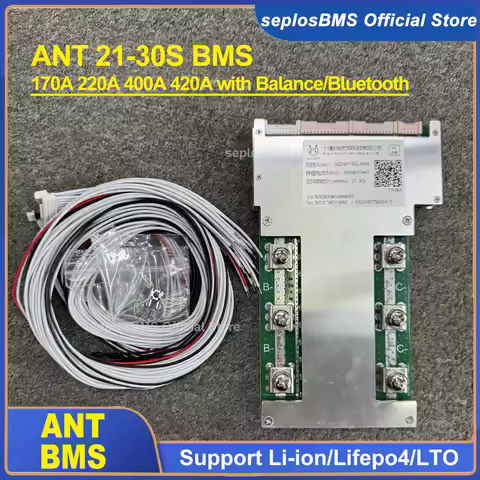 ANT BMS Smart 21S ~ 30S Lifepo4 Li-ion LTO Battery Protection Board 170A 420A 950A Bluetooth APP Pho
