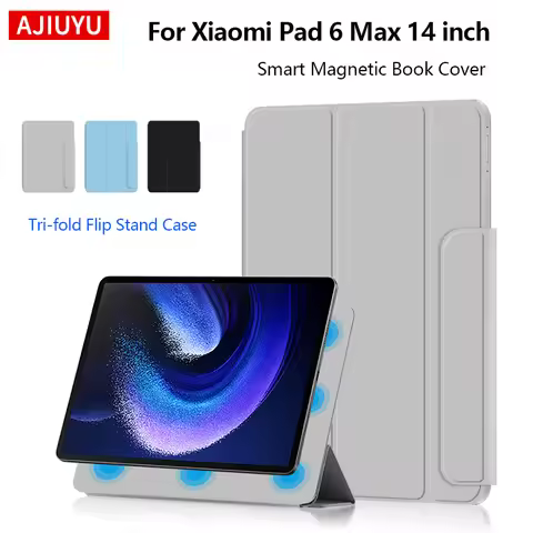 Smart Case For Xiaomi Pad 6 Max 14 Inch 2023 Mi Pad 6 Max 14" Tablet Protective Case Strong Magnetic