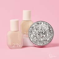 |2aN|2025 New Version Packaging Bright Makeup Liquid Foundation Water Gloss Elastic Cushion Cream Po