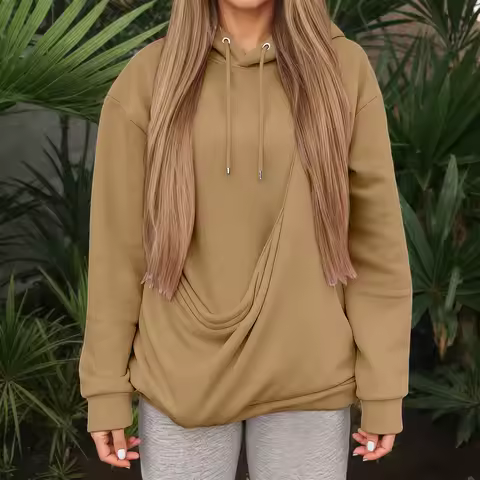 Women'S Hoodie Pet Bag Sports Shirt Pet Cat And Dog Pocket Holder Top Woman Clothing Tops For Woman