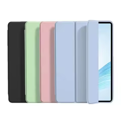 For Vivo Pad 5 Pro 2025 Case PU Leather Tri-Folding Soft TPU Silicone Back Tablet for Vivo Pad5 Pro 