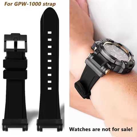 Modified silicone wristband for Casio G-SHOCK watch 5410 GPW-1000 resin silicone watch strap men's s
