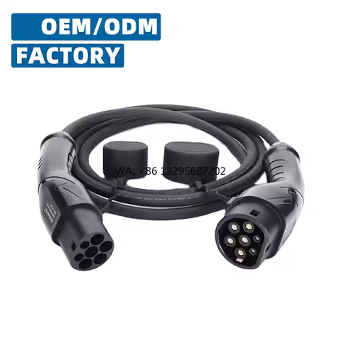 16A 32A 1P 3P T2-T2 EV Charging Cable with 5m TPU EV Connector Electric Vehicle Charging Station