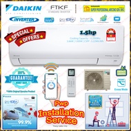 Save4.0 ((Pwp Installation)) Daikin 1.5hp Inverter Aircond FTKF35C V1MF &amp; RKF35CV1M (WiFi) FTKF Series R32 Inverter Wall Mounted Air Conditioner ((4 star Energy Rating)) SAVE 4.0