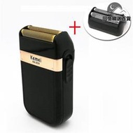 KEMEI科美新款KM-2024 USB充電往復式雙網剃鬚刀金銀刀網全身水洗
