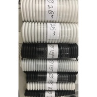 Promo flexible hose for 25mm pvc conduit Pipe/E32 Black White/ 50m Grey/ COD