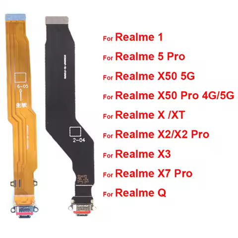 USB Charging USB Charger Dock Connector Flex Cable For Realme 1 5 Q X X2 X50 X7 XT 730G Pro 5G X3 Su