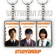 GANTUNGAN Keychain Study Group Acrylic Keychain