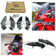 UNIVERSAL WINGLET FAIRING SIDE MIRROR R25 R15 NINJA250 ZX25R NINJA650 GSX150 CBR150R CBR250R CERMIN 