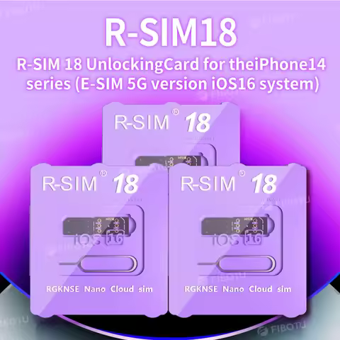 R-SIM 18 Unlocking Card for iPhone14 Series (E-SIM 5G version iOS16 system) Unlock For Iphone 14 14P