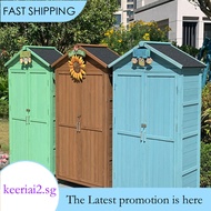 Outdoor Cabinet Waterproof Sunproof Outdoor Yard Storage Cabinet Garden Tool Cabinet