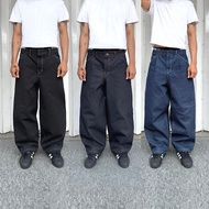 14 oz Thick Raw Denim Baggy Jeans