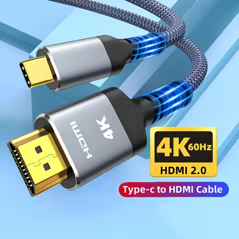 USB C to HDMI-Compatible Cable 4K Type C to HDMI 2.0 Thunderbolt 3/4 to 4K 60Hz 30Hz for iphone 15 M