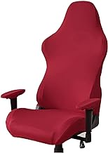 ORFOFE 1 Set Gaming Chair Protective Cover Computer Red Office Chair Cover Polyester