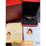 Yunlan Hong Kong Daigou Cartier Cartier Classic Wide Version One Diamond Open Bracelet 18k Rose Gold