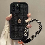 Casing For Xiaomi Mi 11 Lite 4G 5G 12 Pro 5G Mi 13 5G 14 Pro 5G Mi 12T 13T Pro Civi 2 Civi 3 Poco F3 F4 X3 GT New Rongbu Camellia Phone Case Hanging Rope Anti drop Protection Cover