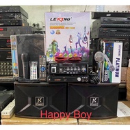(Complete package) Lexing DVD Player with CD & Songbook and Kvision speaker and amplifer karaoke sys