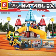 Sembo Block 4in1 Ejen Ali Building Block MATABLOX Misi MATA Arena Training Academy Gift Decoration B