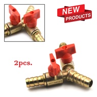 (#2WAY/CONNECTOR004) - Portable (2PCS/SET) Y Shape 3 Way Brass Clamp Fitting Valve Hose Garden &amp; Automotive Irrigation Tools Good For Water, Oil &amp; Gas